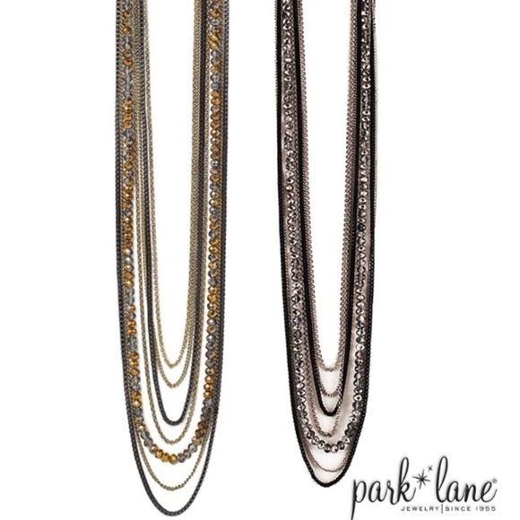 ParkLane Glam & Go Necklace Multi Strands beads and chains Toggle Closure - Picture 5 of 14